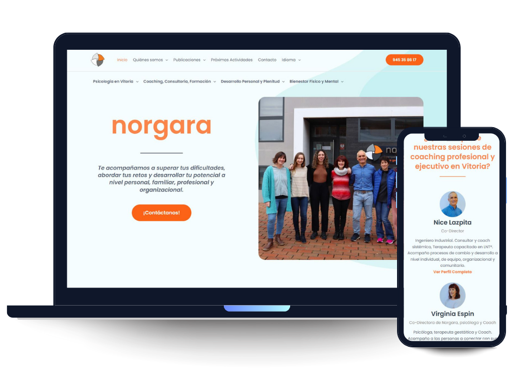 Captura web de Norgara